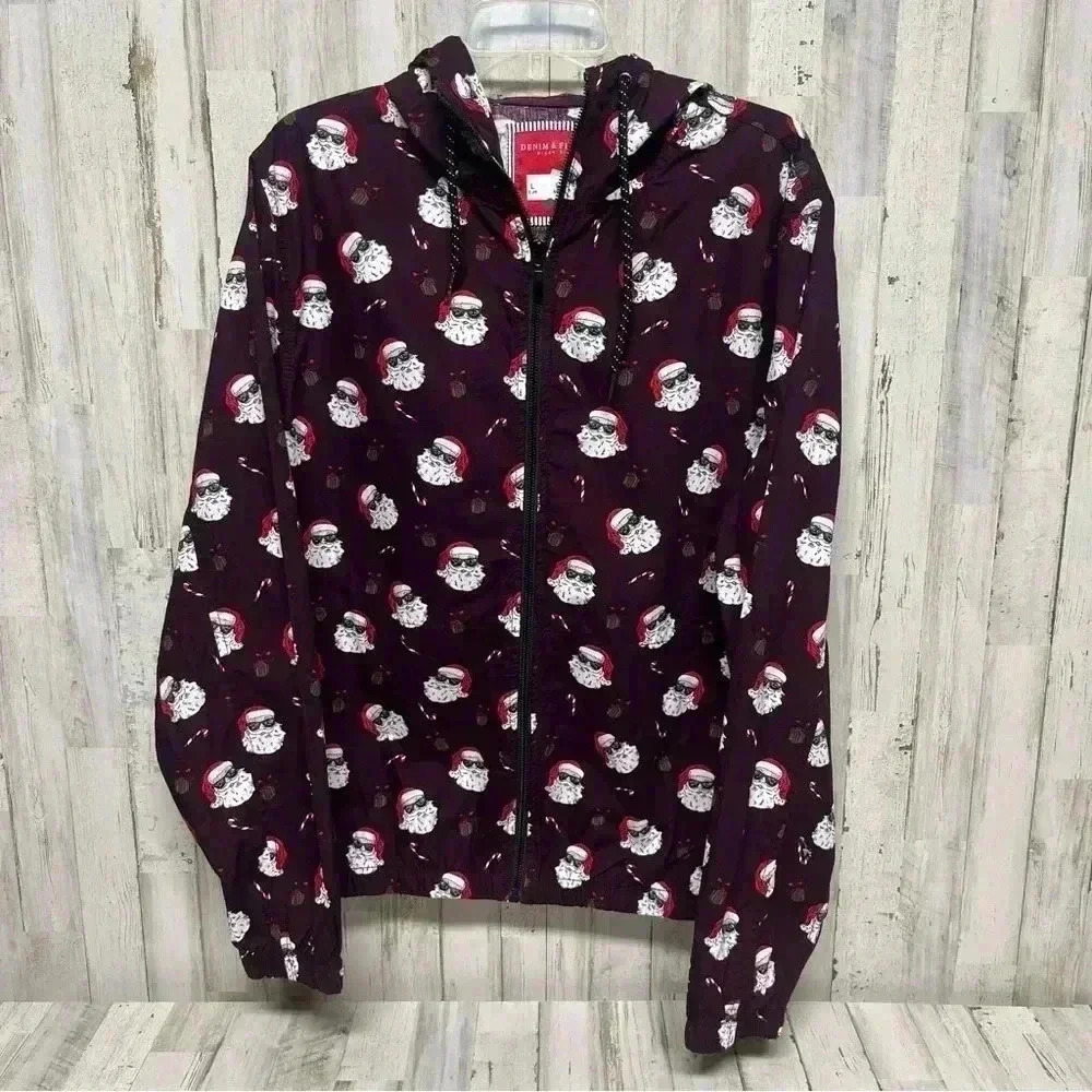 Denim & Flower Ricky Singh Santa Claus Christmas Jacket Unisex Size Large Coat